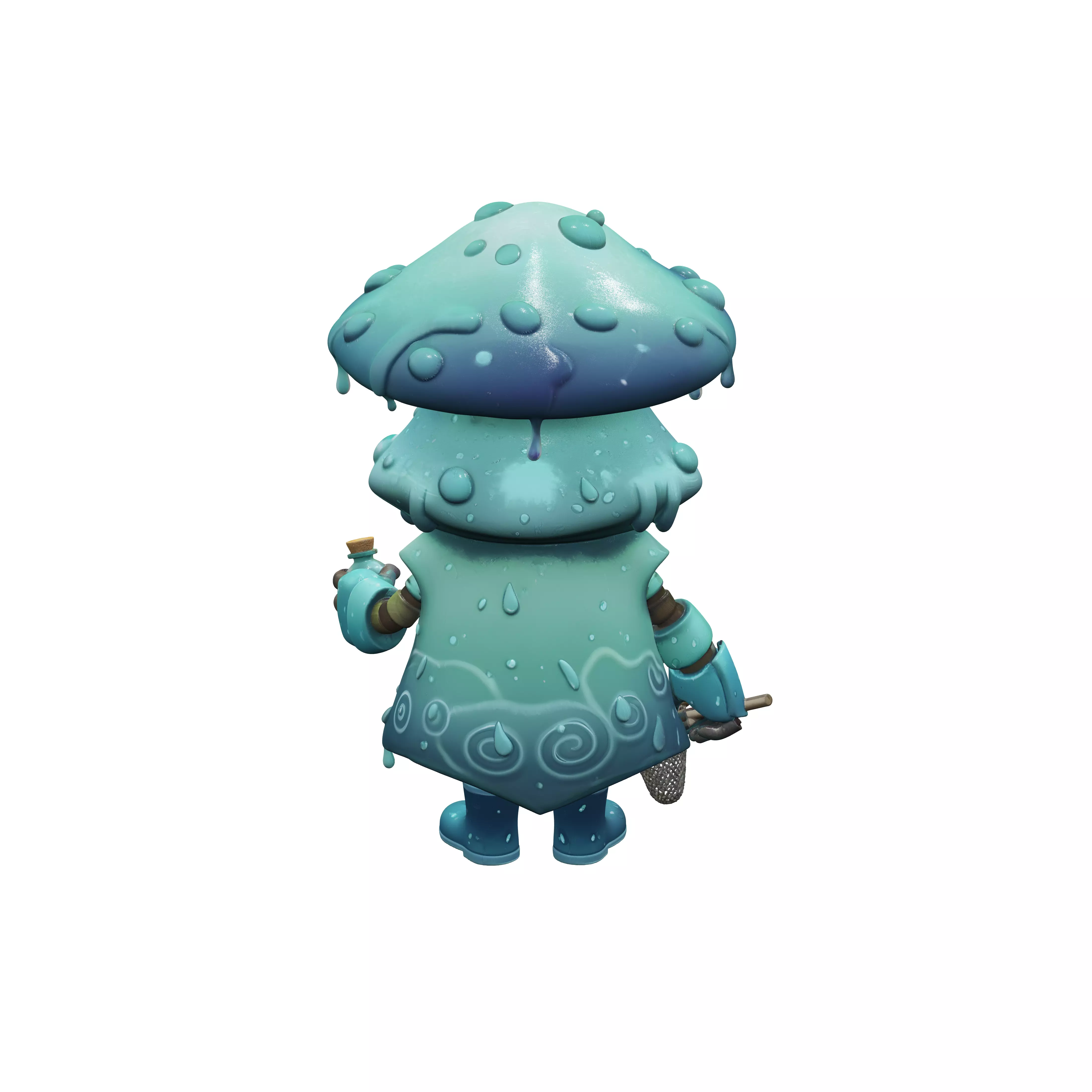 Aqua Mushroom Explorer 3D model