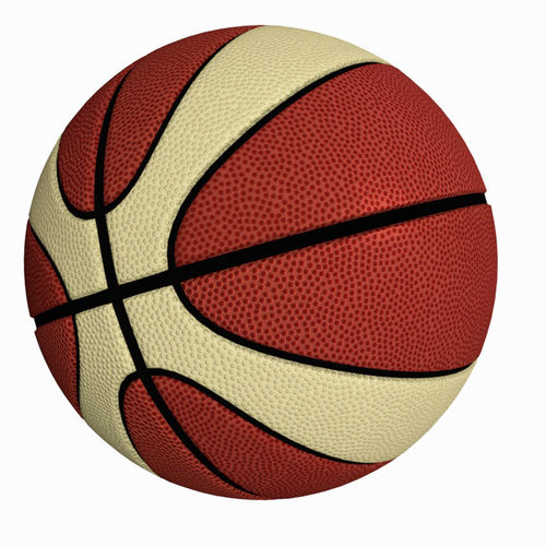 Basket Ball - Molten style Low-poly 3D model
