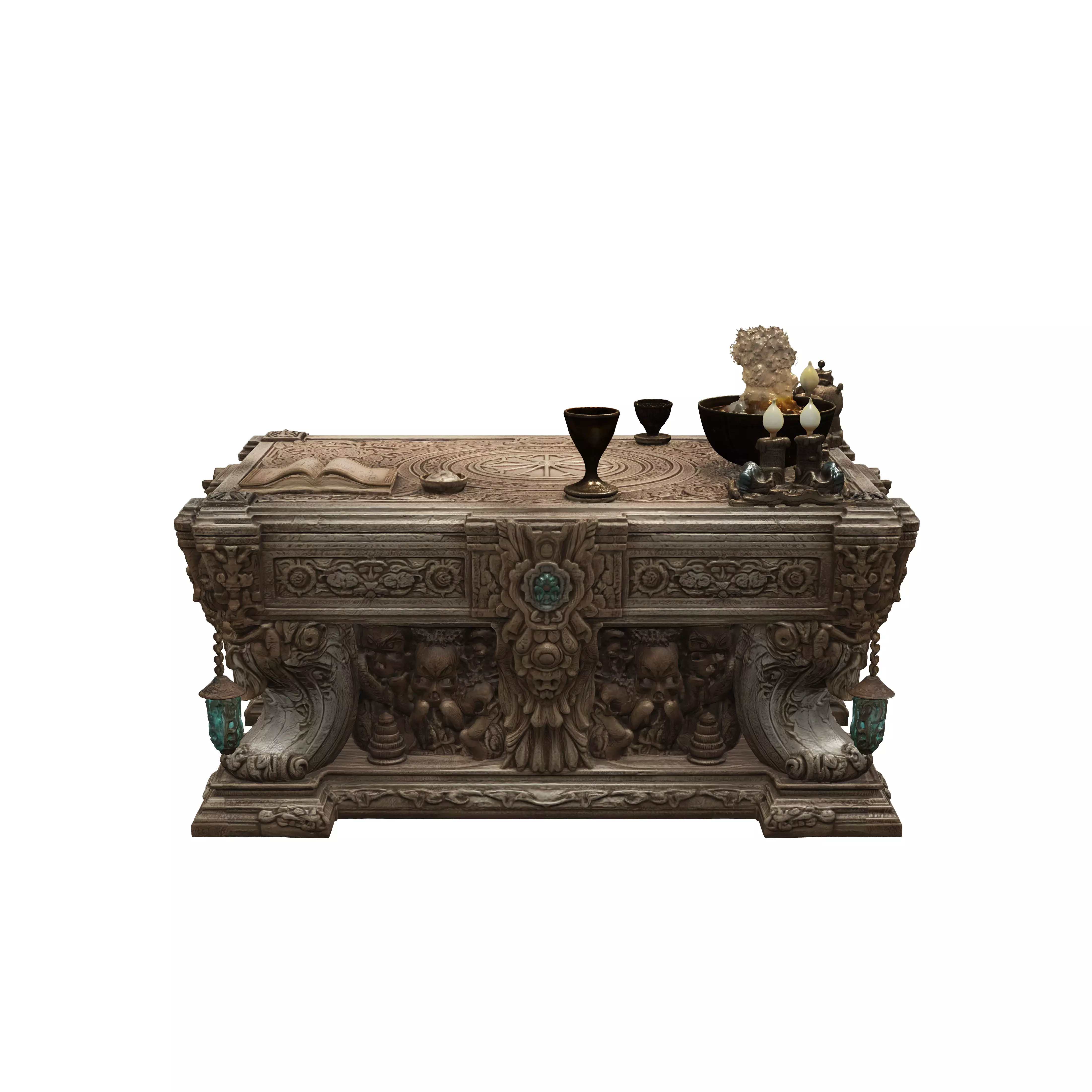 Arcane Altar of the Sun Circle 3D model