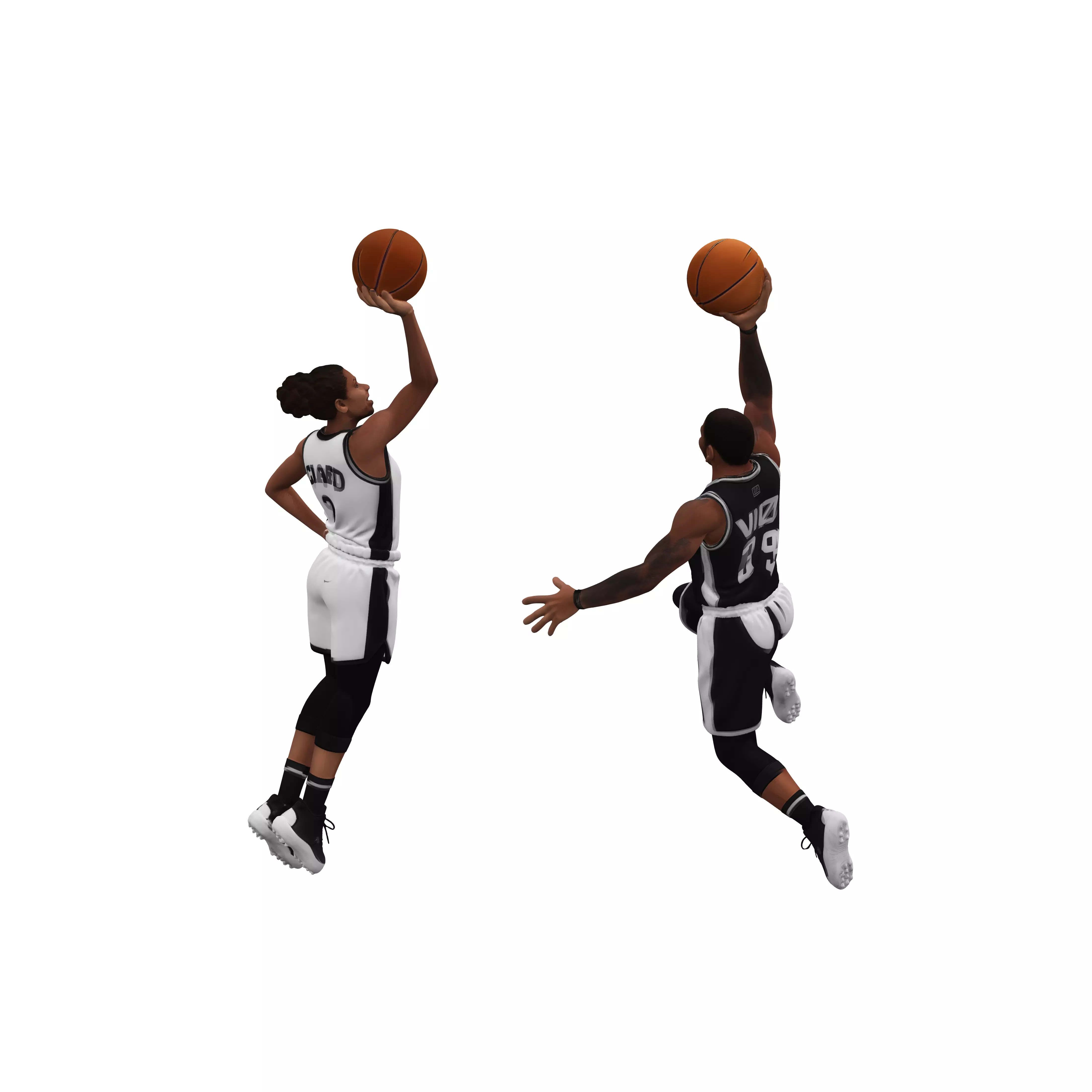Dunking Duo 3D model