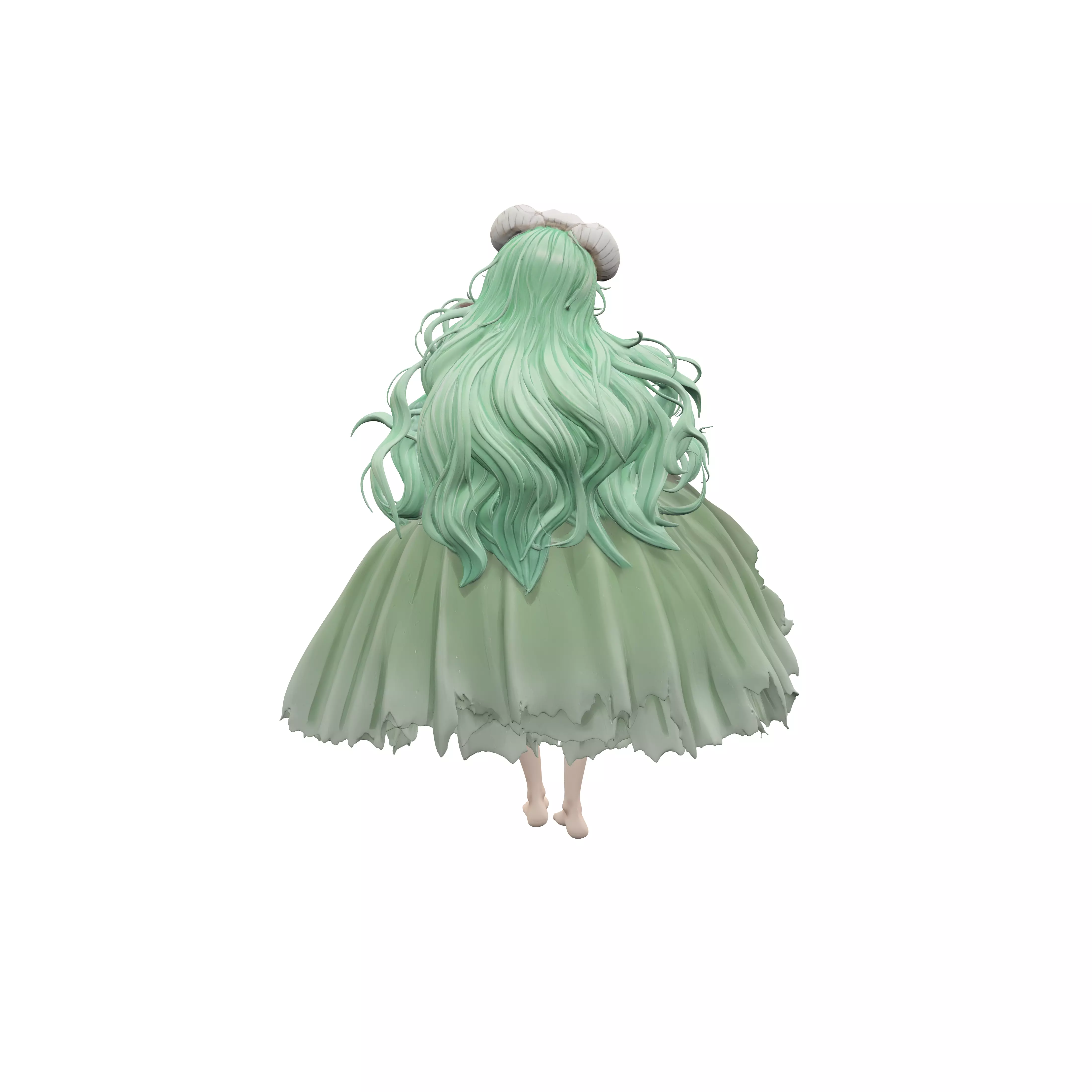 Emerald Ram Guardian 3D model
