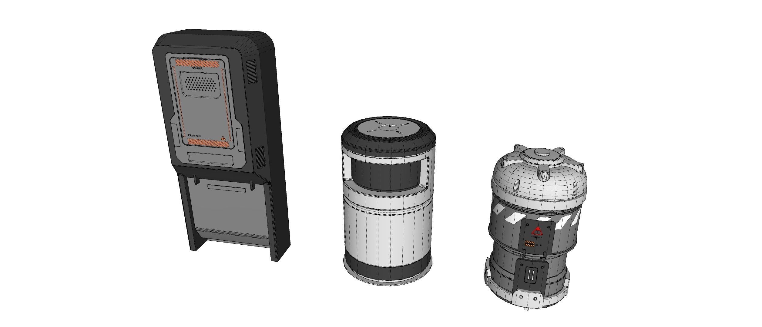 sci-fi Architecture kitbash 34 3D model_22