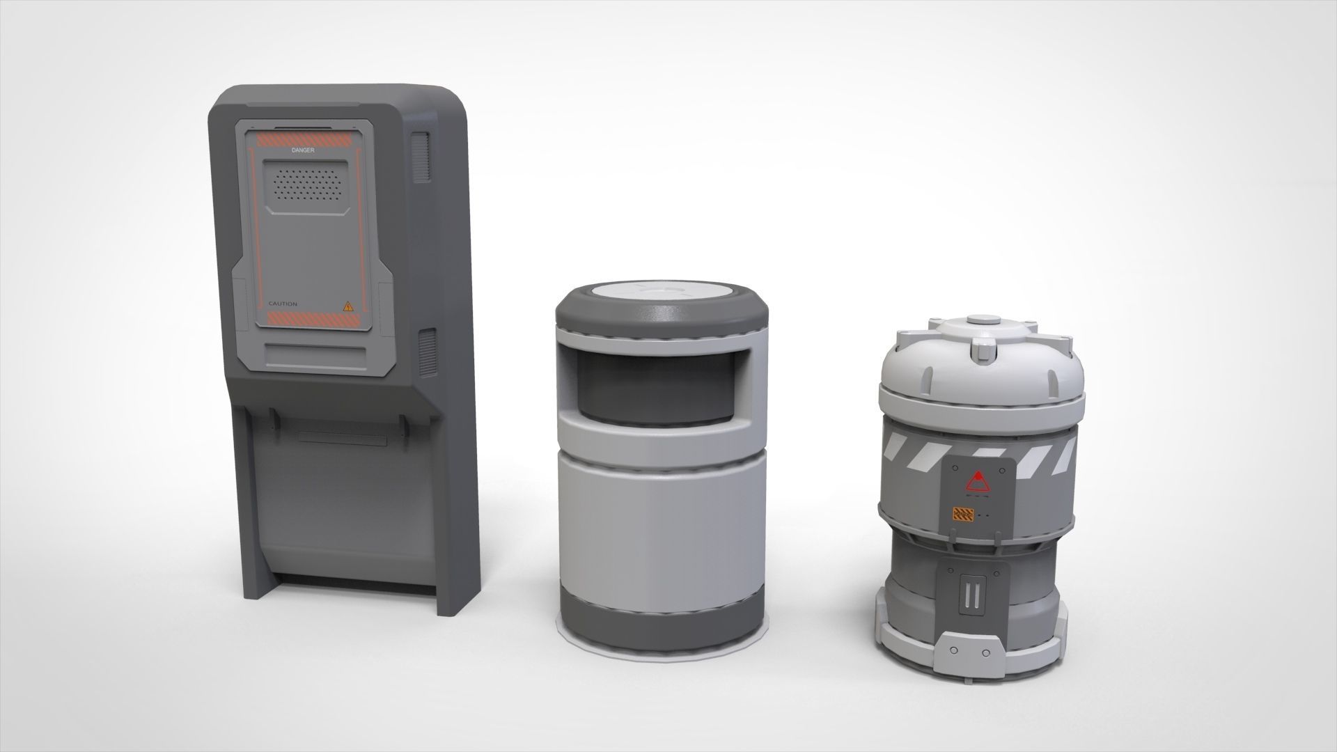 sci-fi Architecture kitbash 34 3D model_12