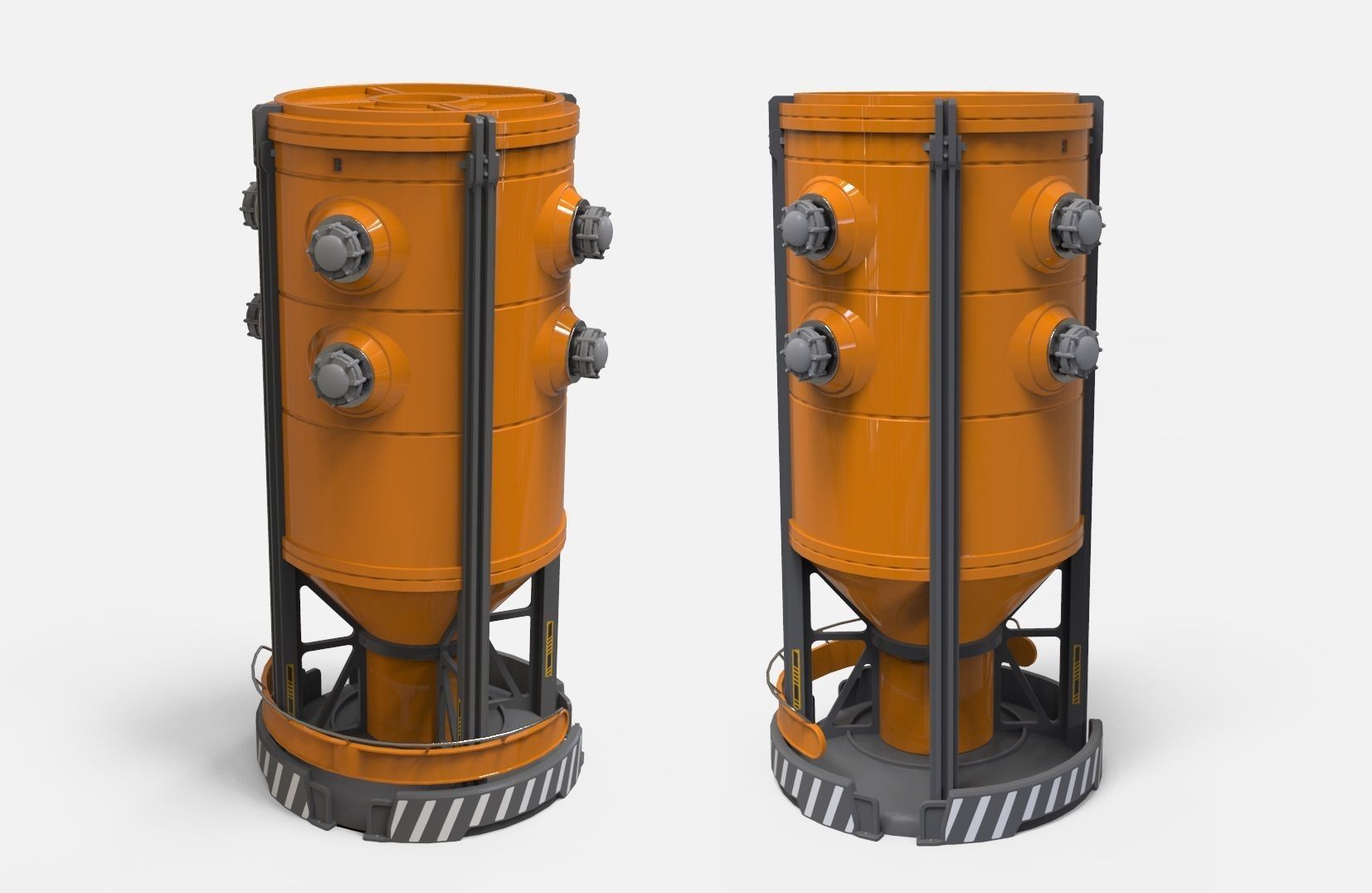 sci-fi Architecture kitbash 34 3D model_3