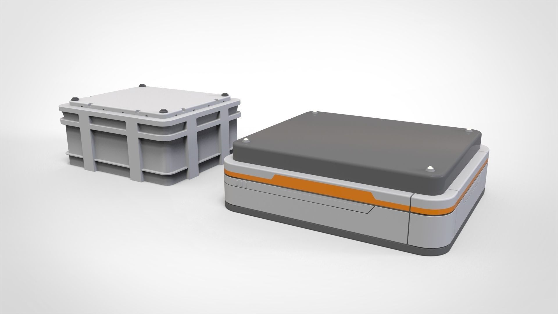 sci-fi Architecture kitbash 34 3D model_11