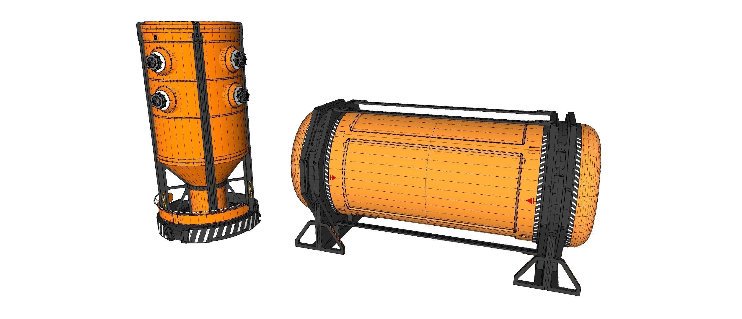 sci-fi Architecture kitbash 34 3D model_23