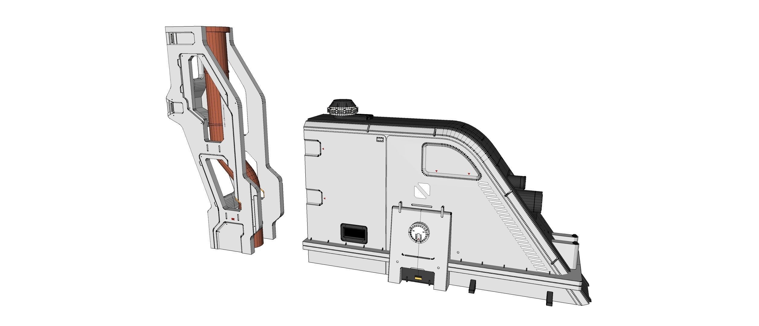 sci-fi Architecture kitbash 34 3D model_26