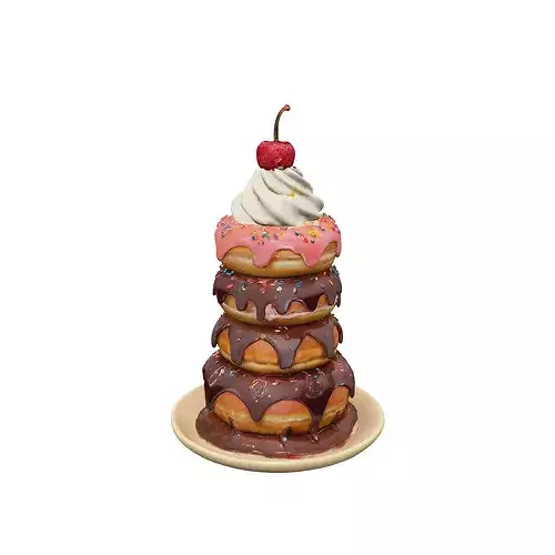 Decadent Delight food 3D model