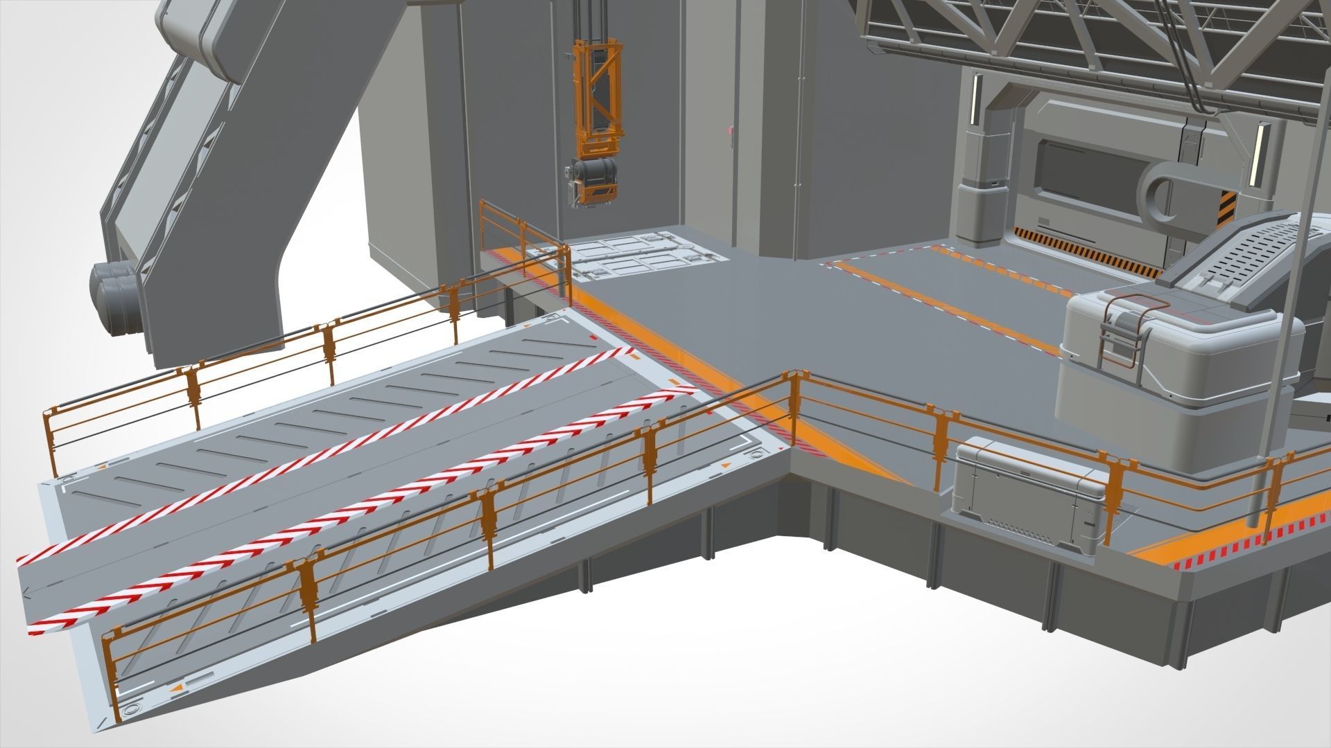 sci-fi architecture 5 3D model_19