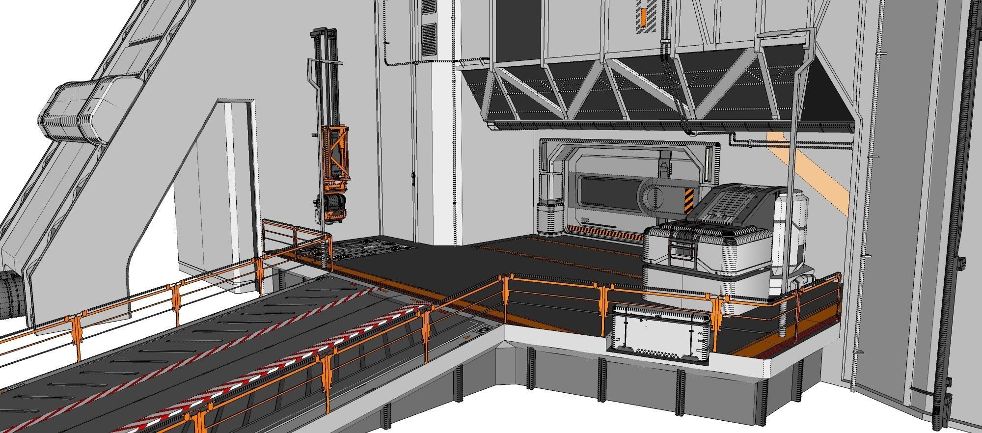sci-fi architecture 5 3D model_34
