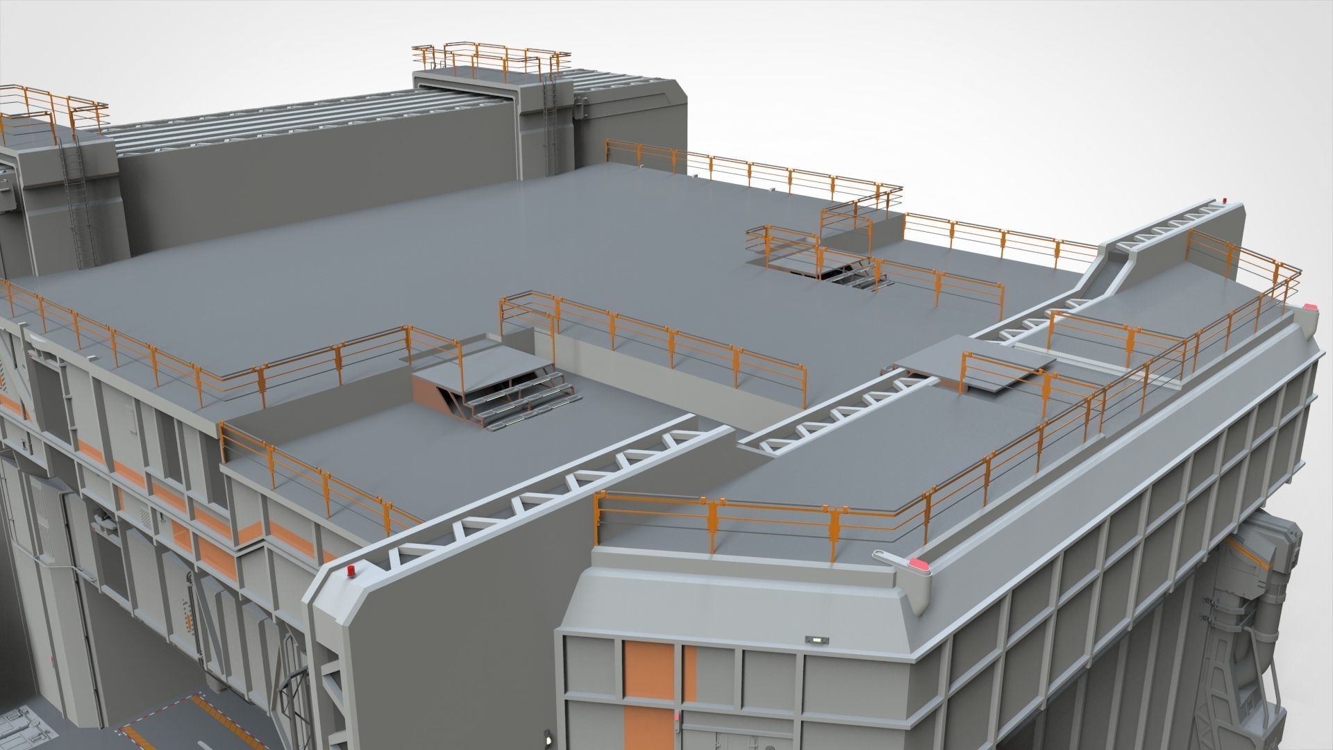 sci-fi architecture 5 3D model_29