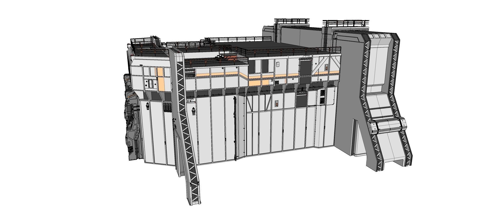 sci-fi architecture 5 3D model_32