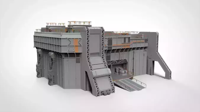 sci-fi architecture 5 3D model