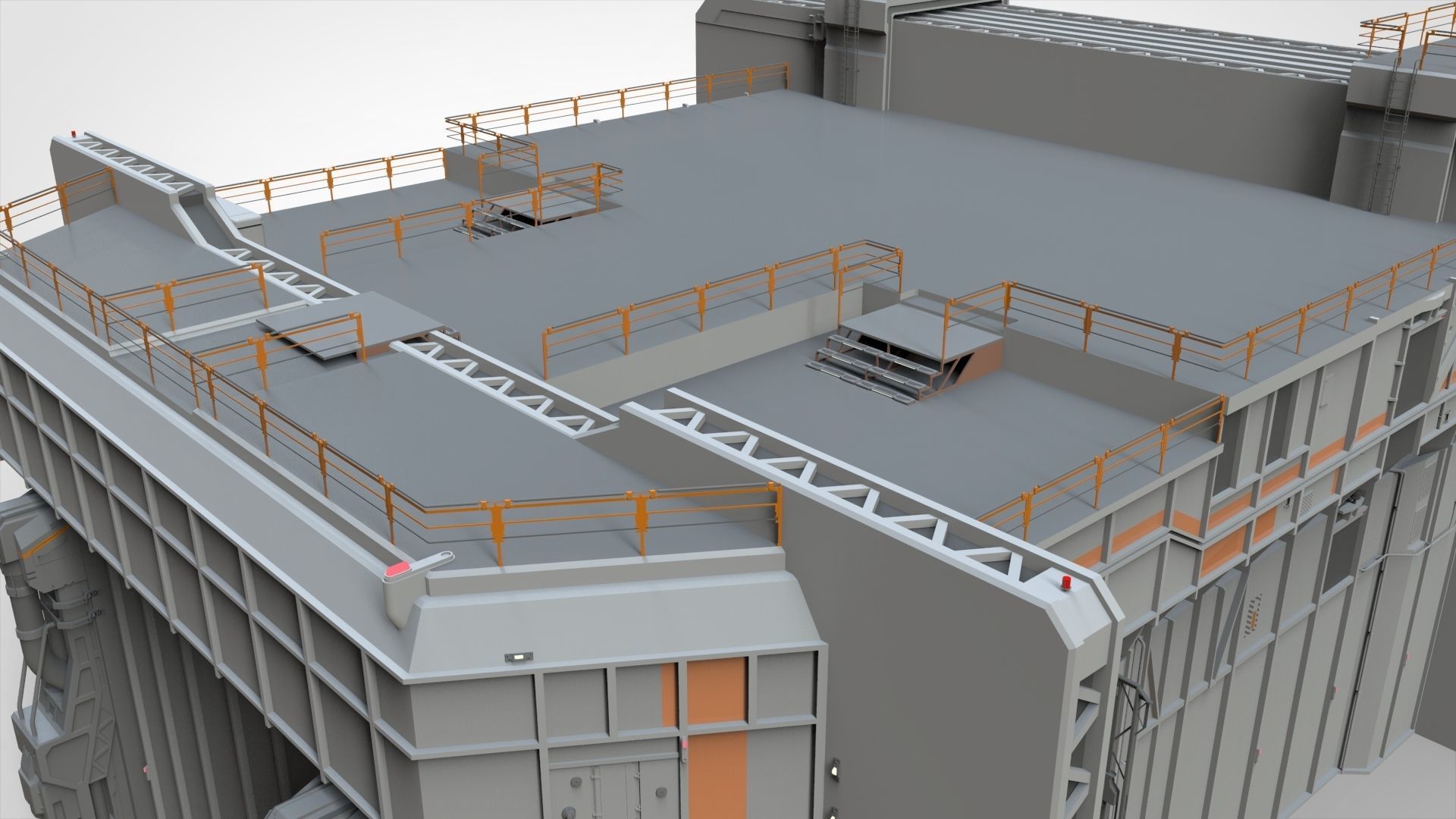 sci-fi architecture 5 3D model_25