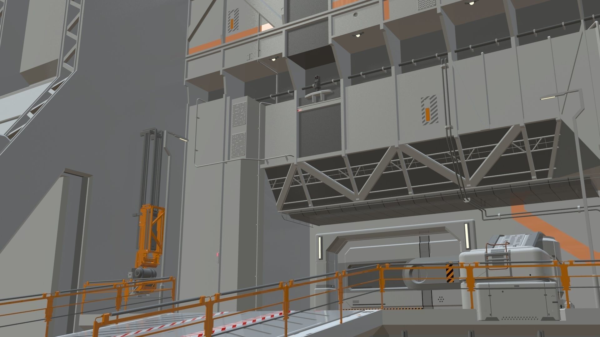 sci-fi architecture 5 3D model_16