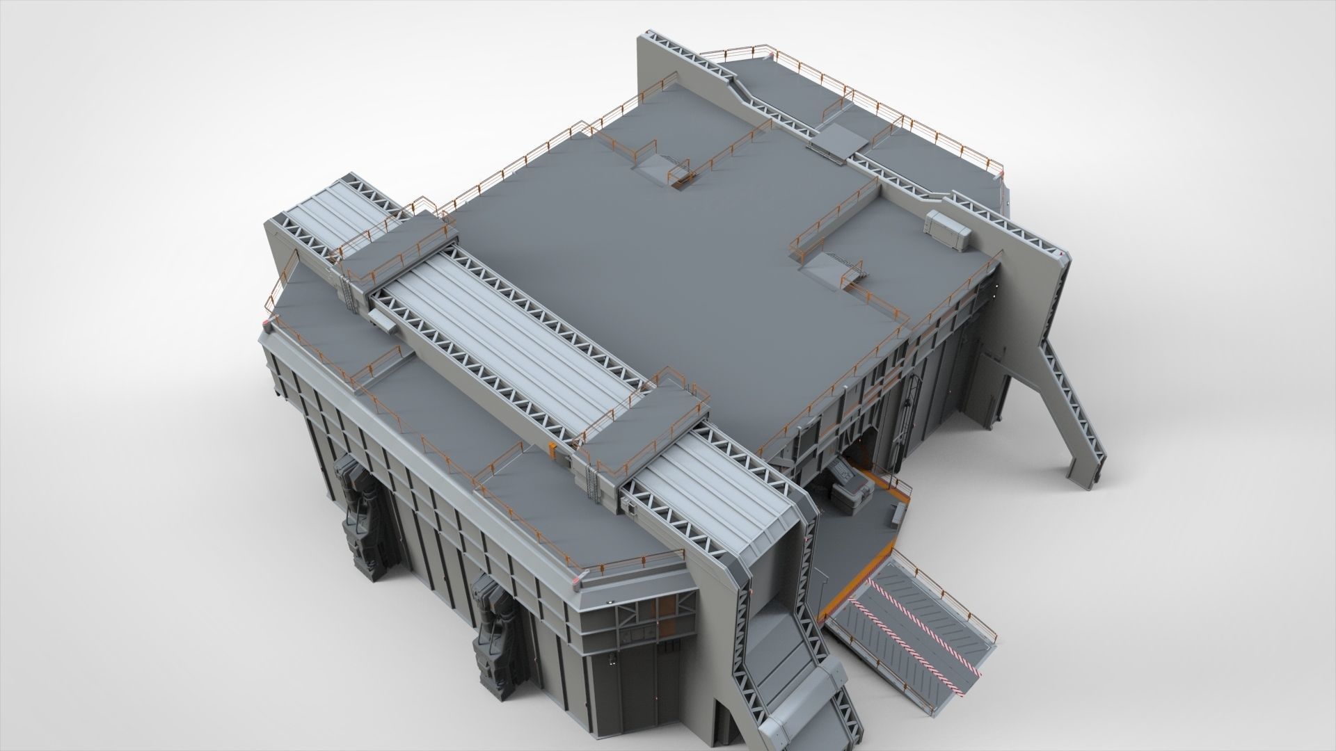 sci-fi architecture 5 3D model_8