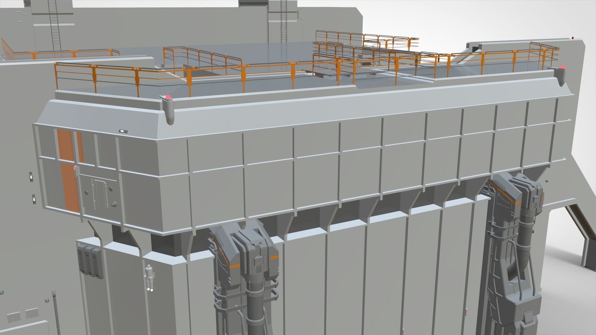 sci-fi architecture 5 3D model_23