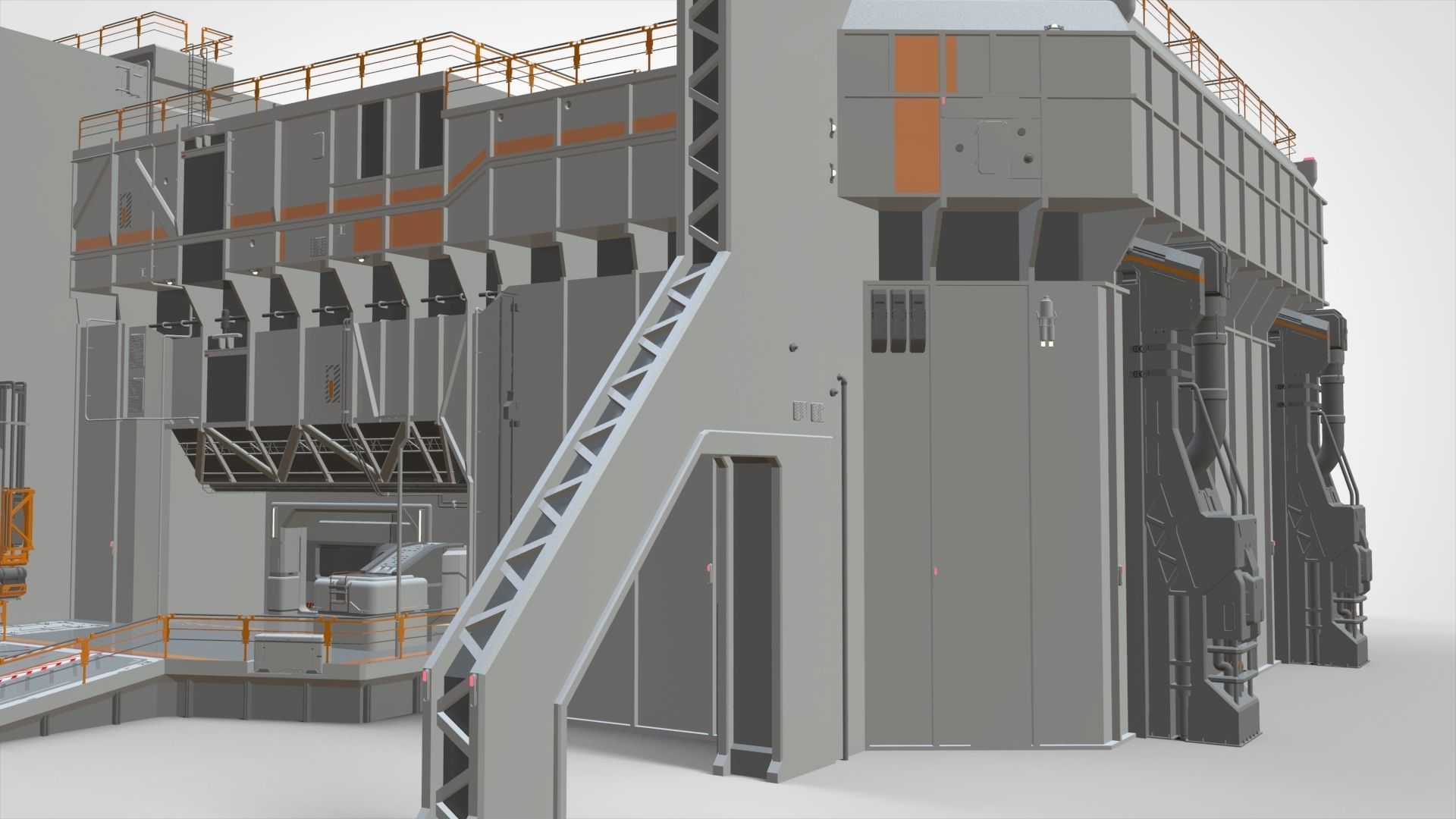 sci-fi architecture 5 3D model_21