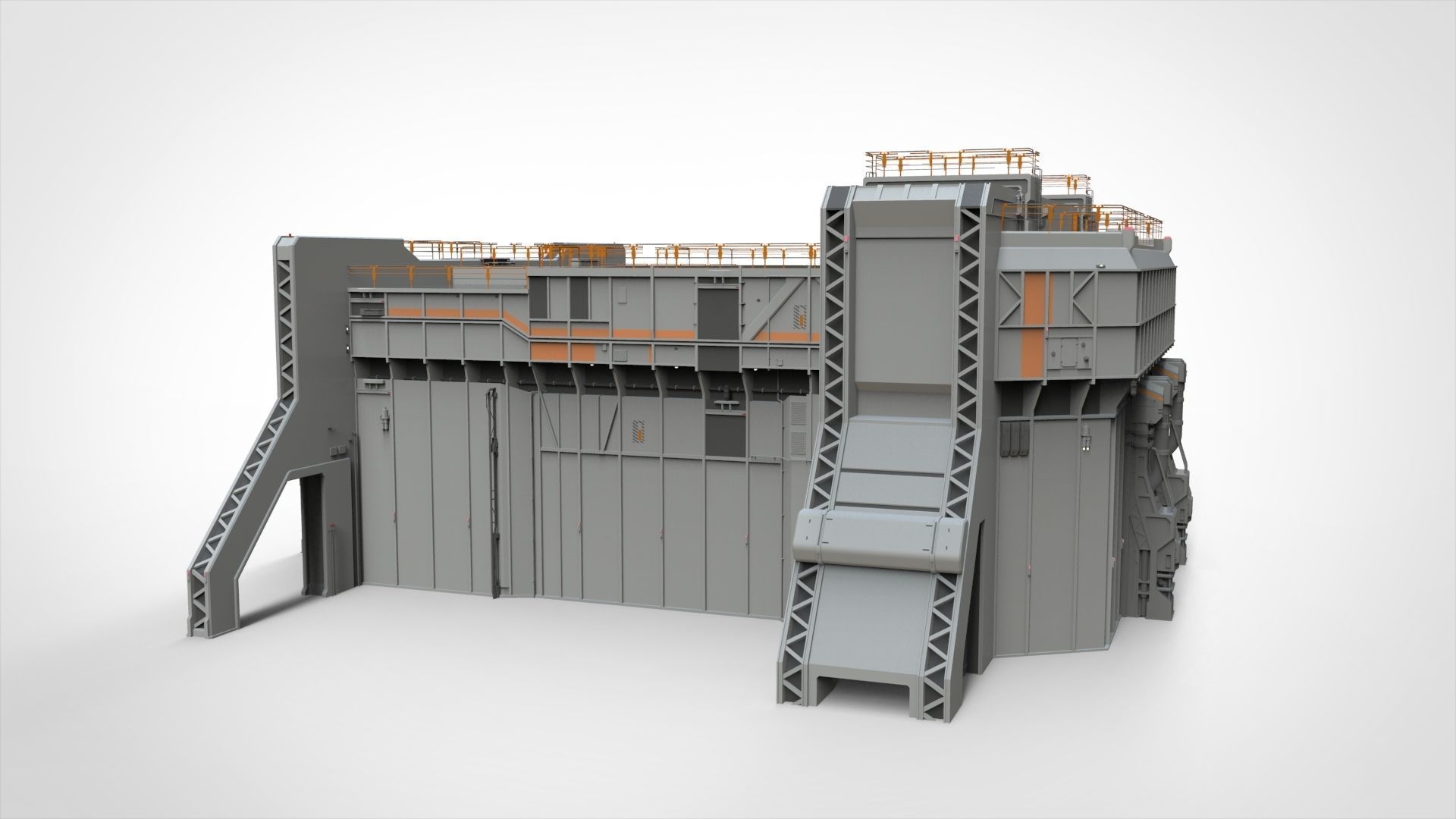 sci-fi architecture 5 3D model_6