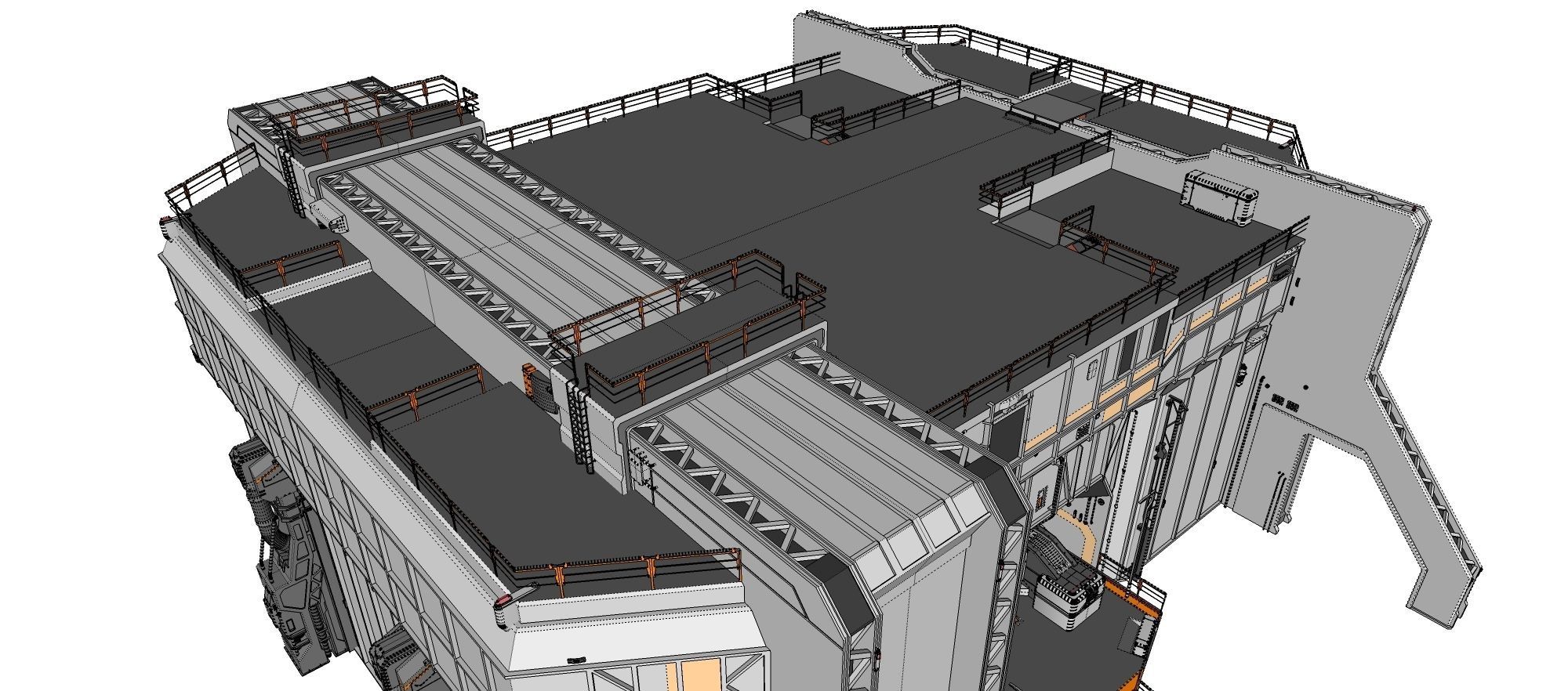 sci-fi architecture 5 3D model_36