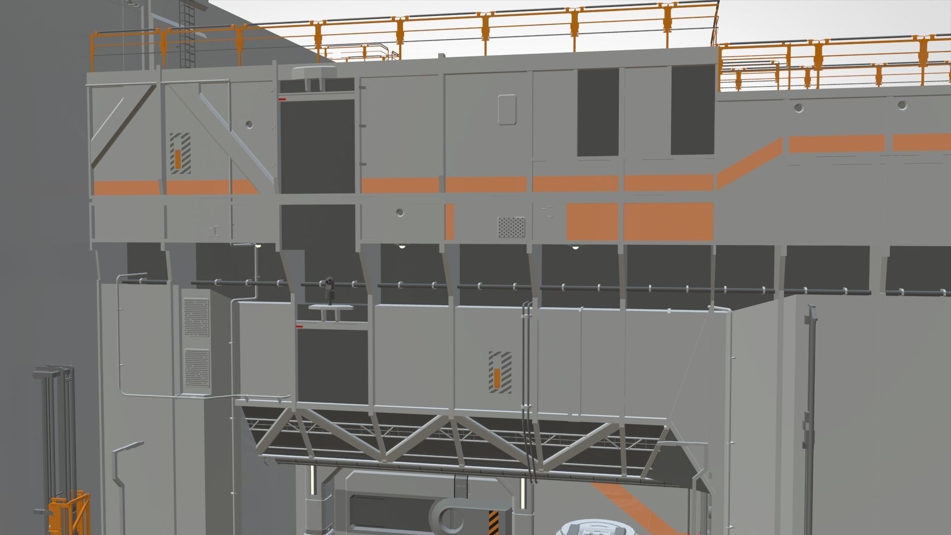 sci-fi architecture 5 3D model_13