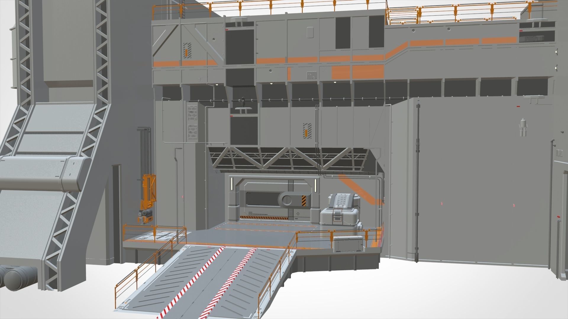 sci-fi architecture 5 3D model_12