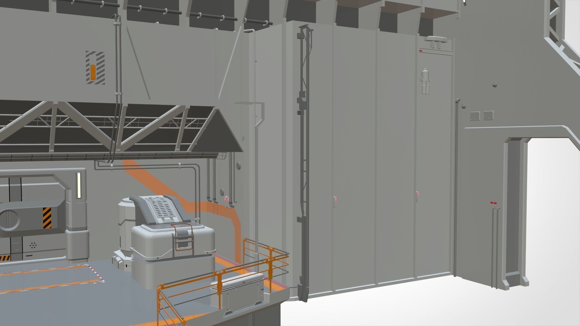 sci-fi architecture 5 3D model_20