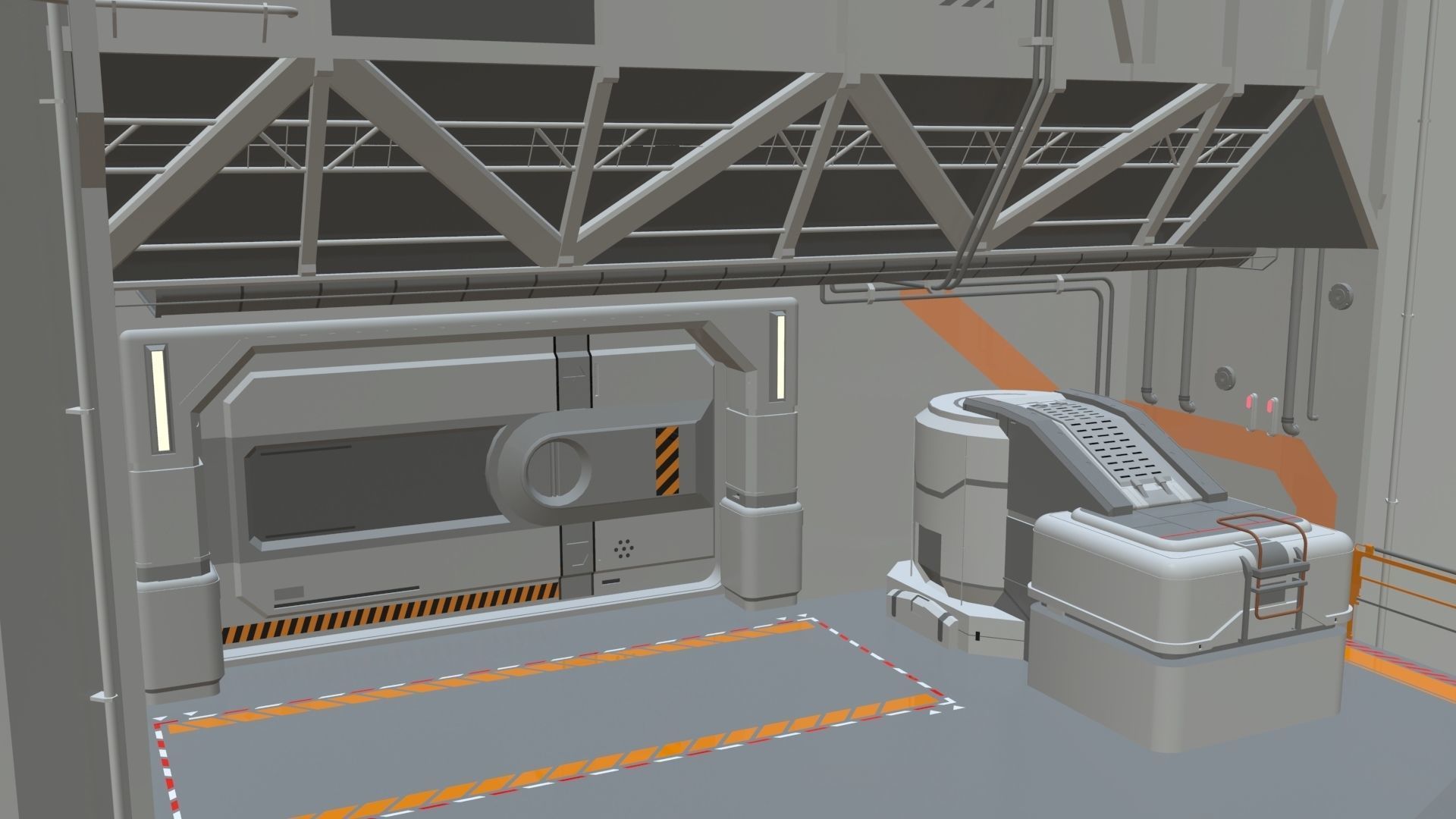 sci-fi architecture 5 3D model_15