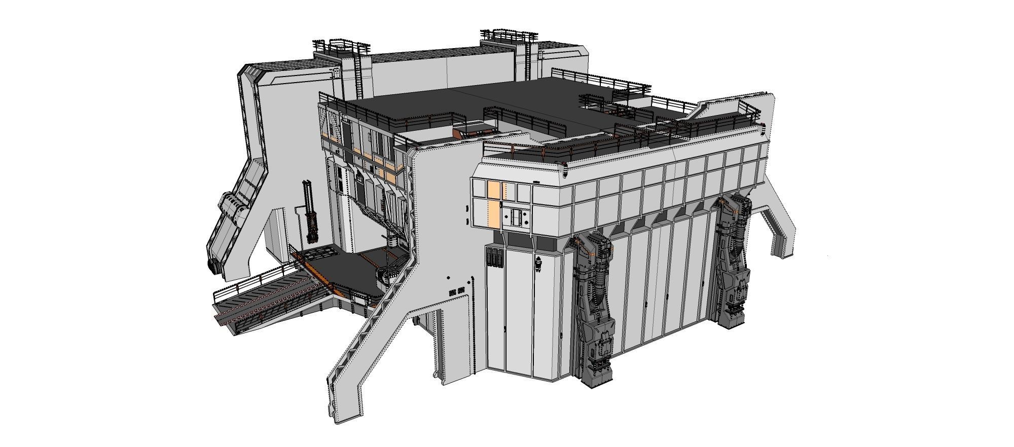 sci-fi architecture 5 3D model_31