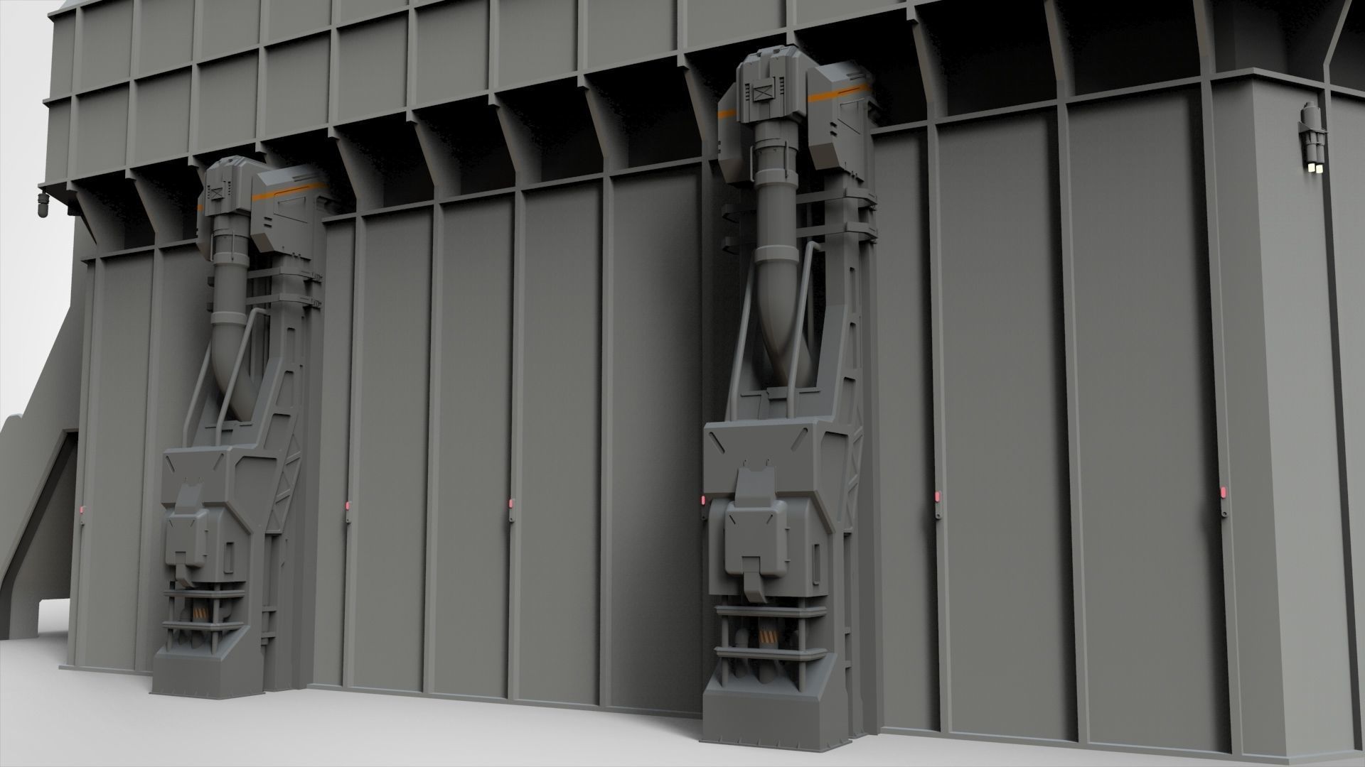 sci-fi architecture 5 3D model_9