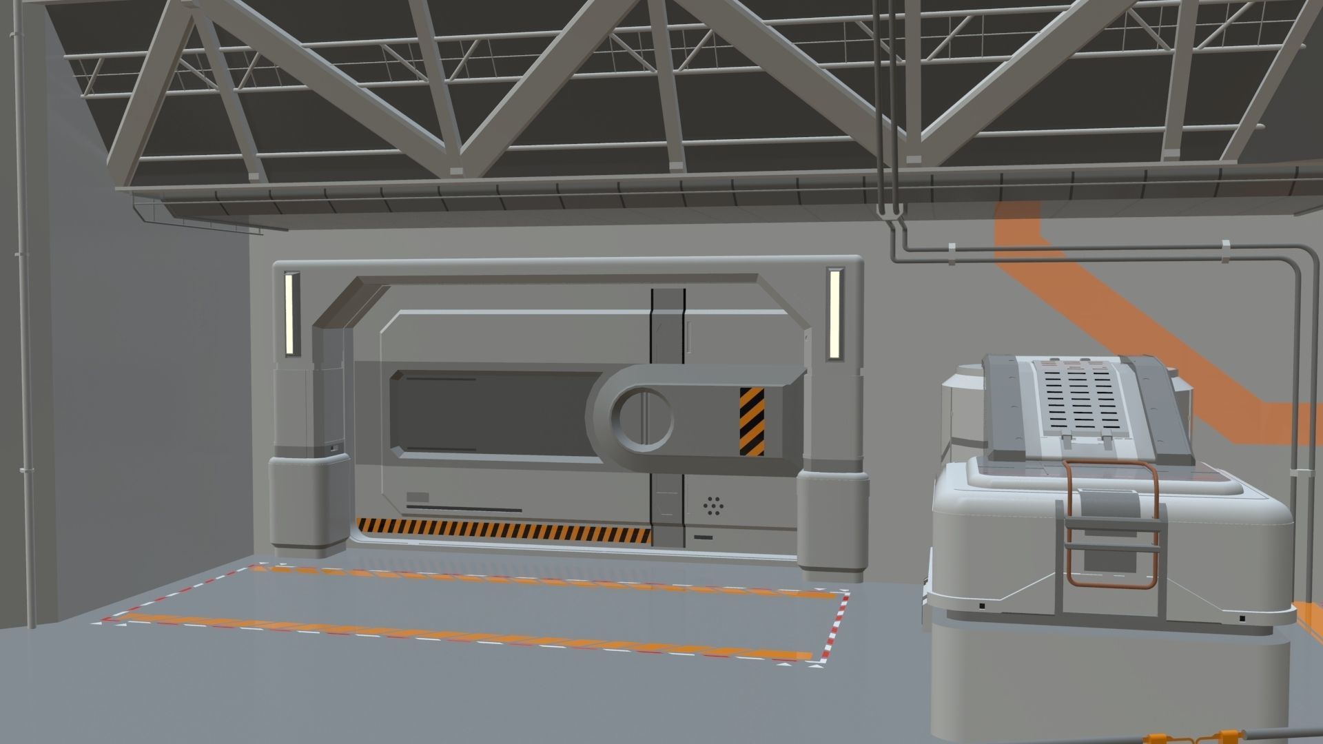 sci-fi architecture 5 3D model_14