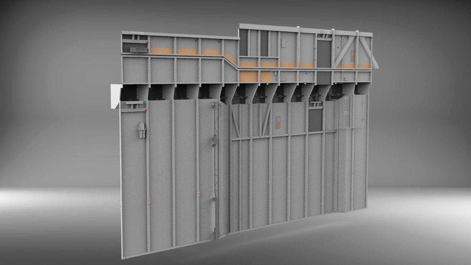 Sci-Fi architecture Elements collection 3 3D model_77