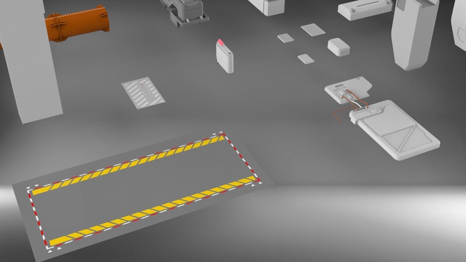 Sci-Fi architecture Elements collection 3 3D model_98