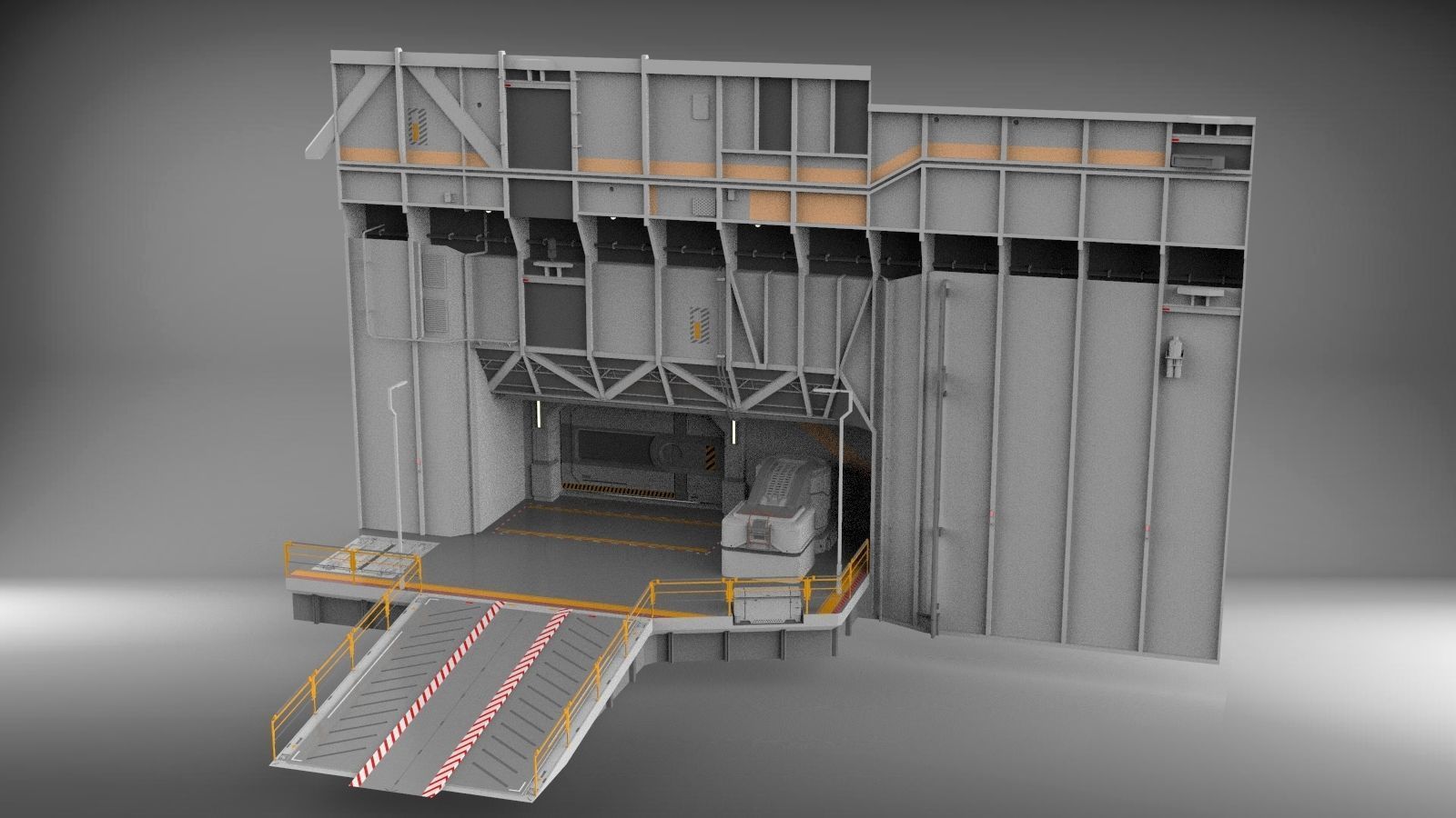 Sci-Fi architecture Elements collection 3 3D model_55