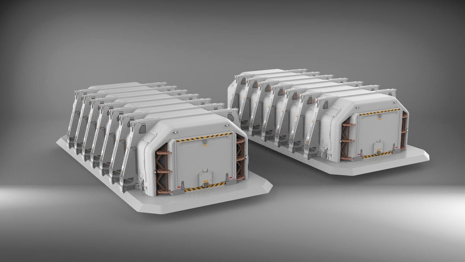 Sci-Fi architecture Elements collection 3 3D model_73