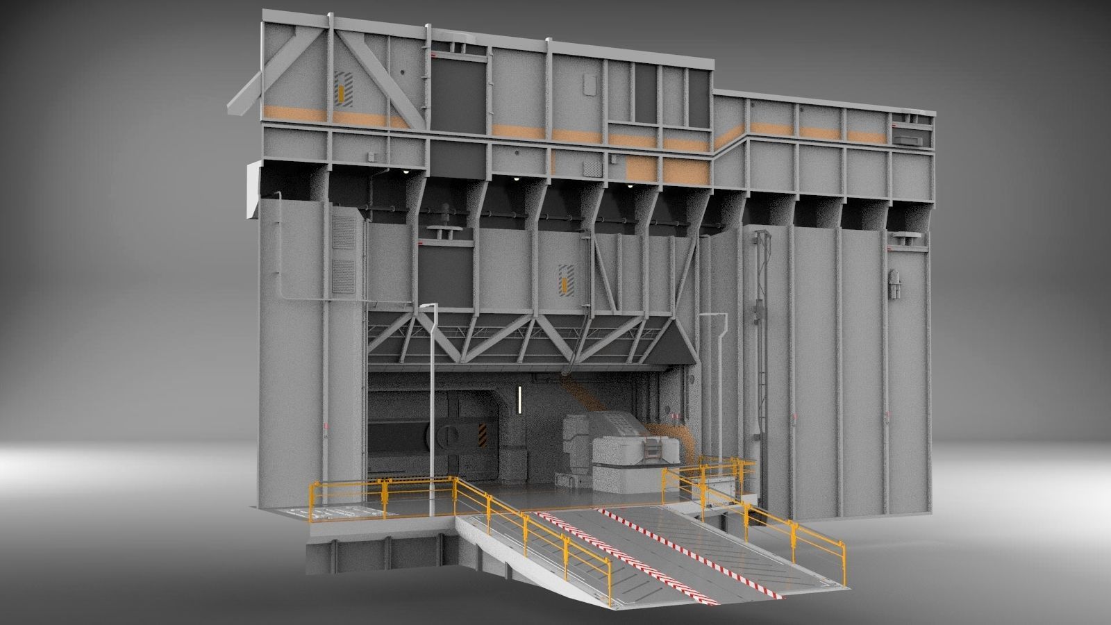 Sci-Fi architecture Elements collection 3 3D model_58