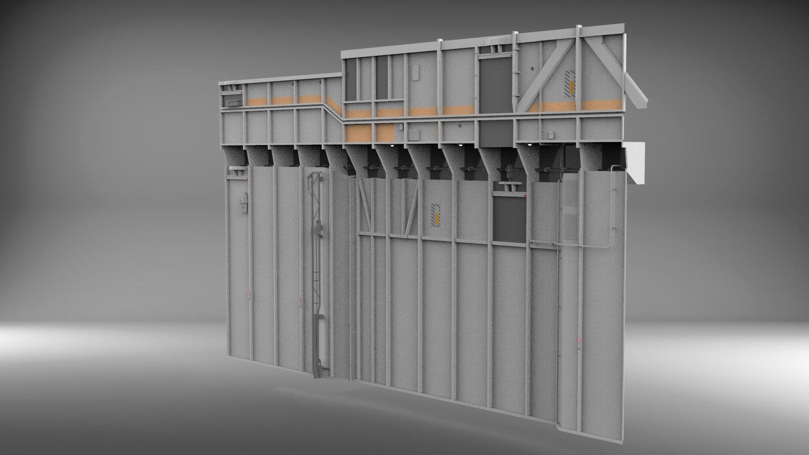 Sci-Fi architecture Elements collection 3 3D model_78