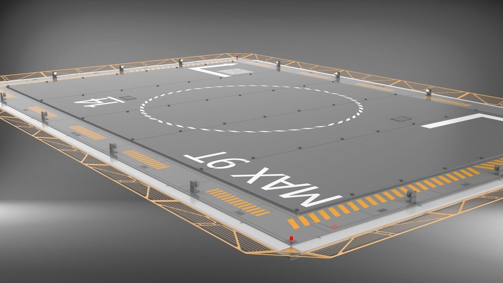 Sci-Fi architecture Elements collection 3 3D model_60