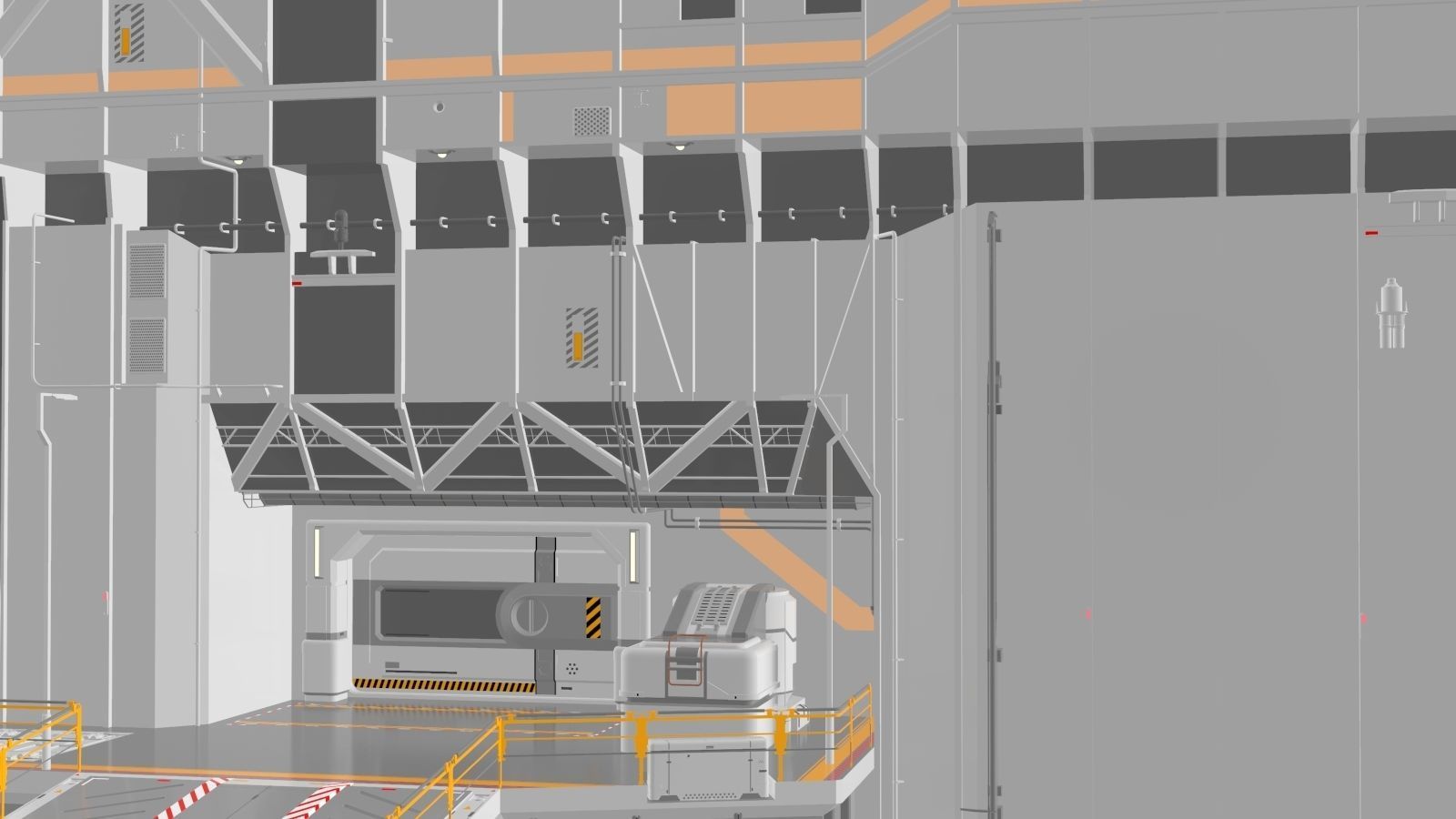 Sci-Fi architecture Elements collection 3 3D model_56