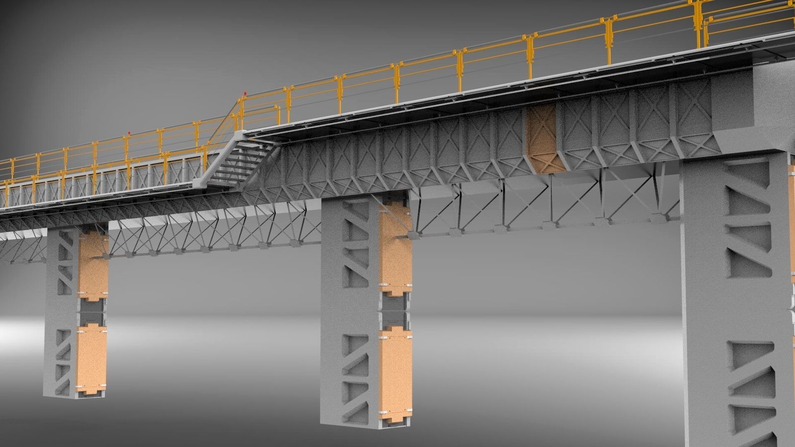 Sci-Fi architecture Elements collection 3 3D model_6