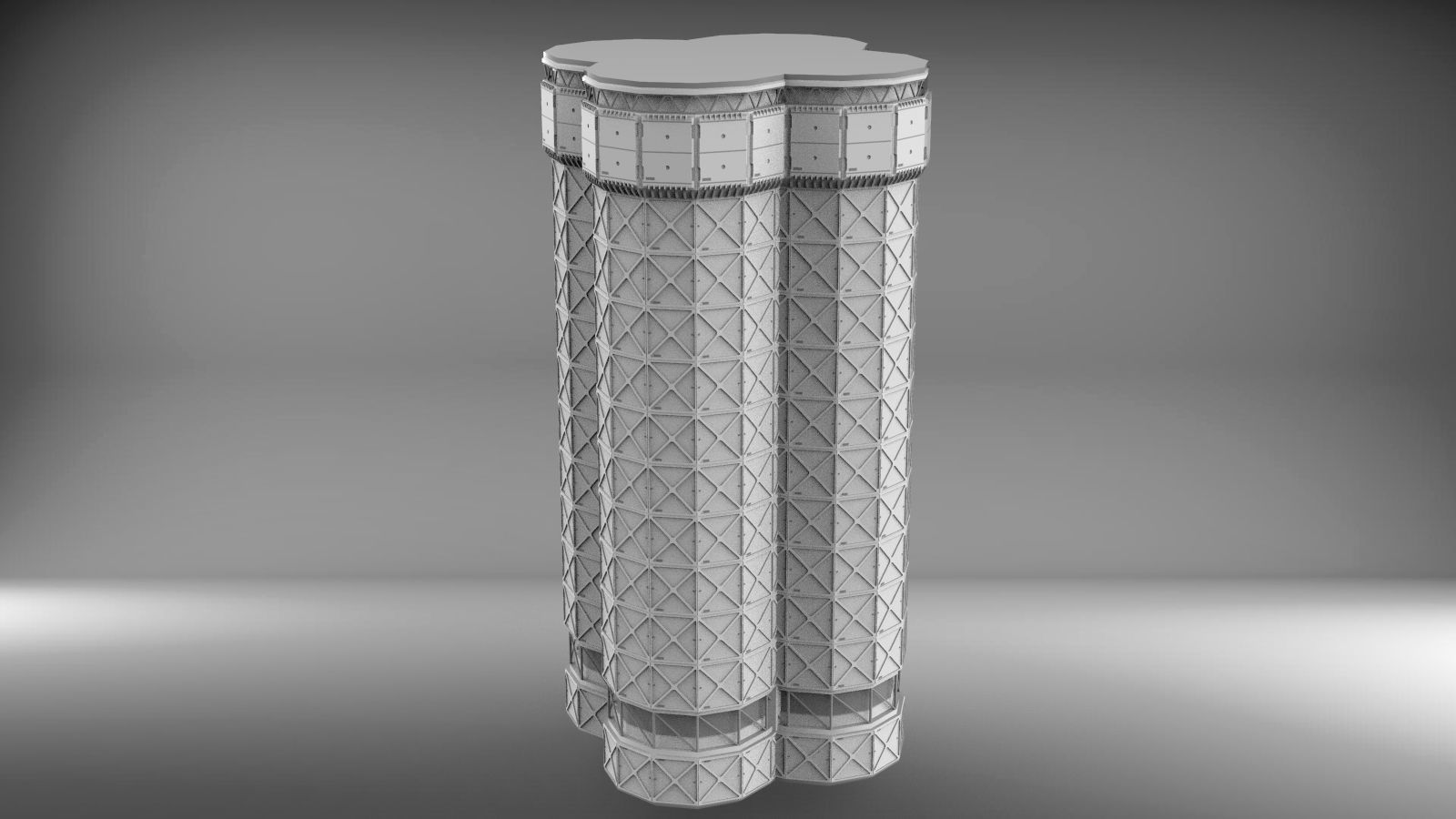 Sci-Fi architecture Elements collection 3 3D model_40