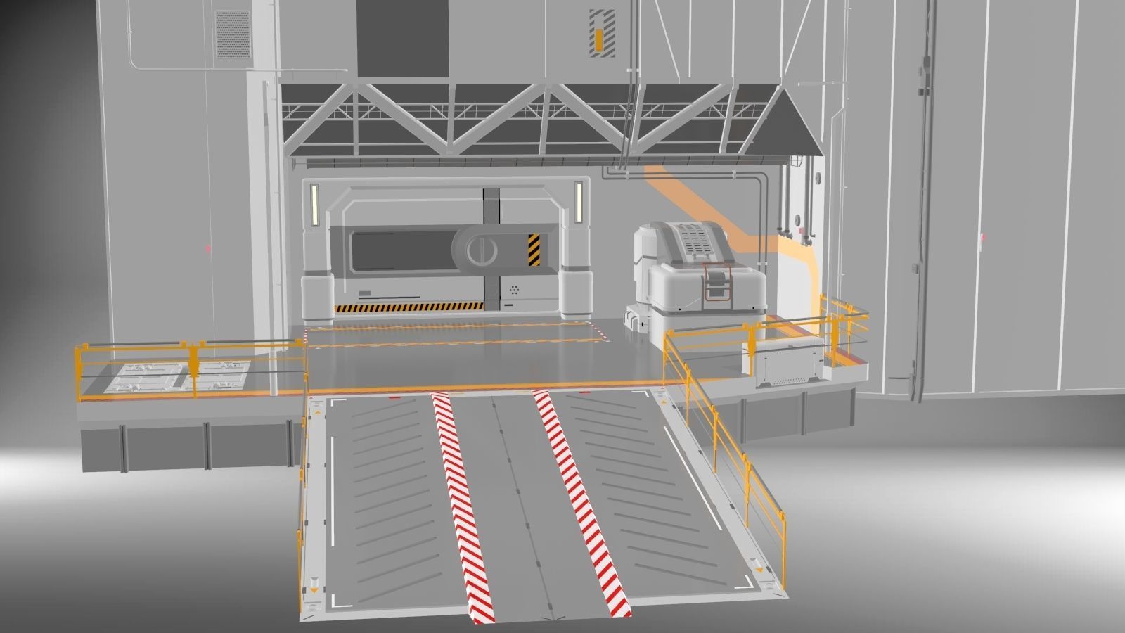 Sci-Fi architecture Elements collection 3 3D model_57