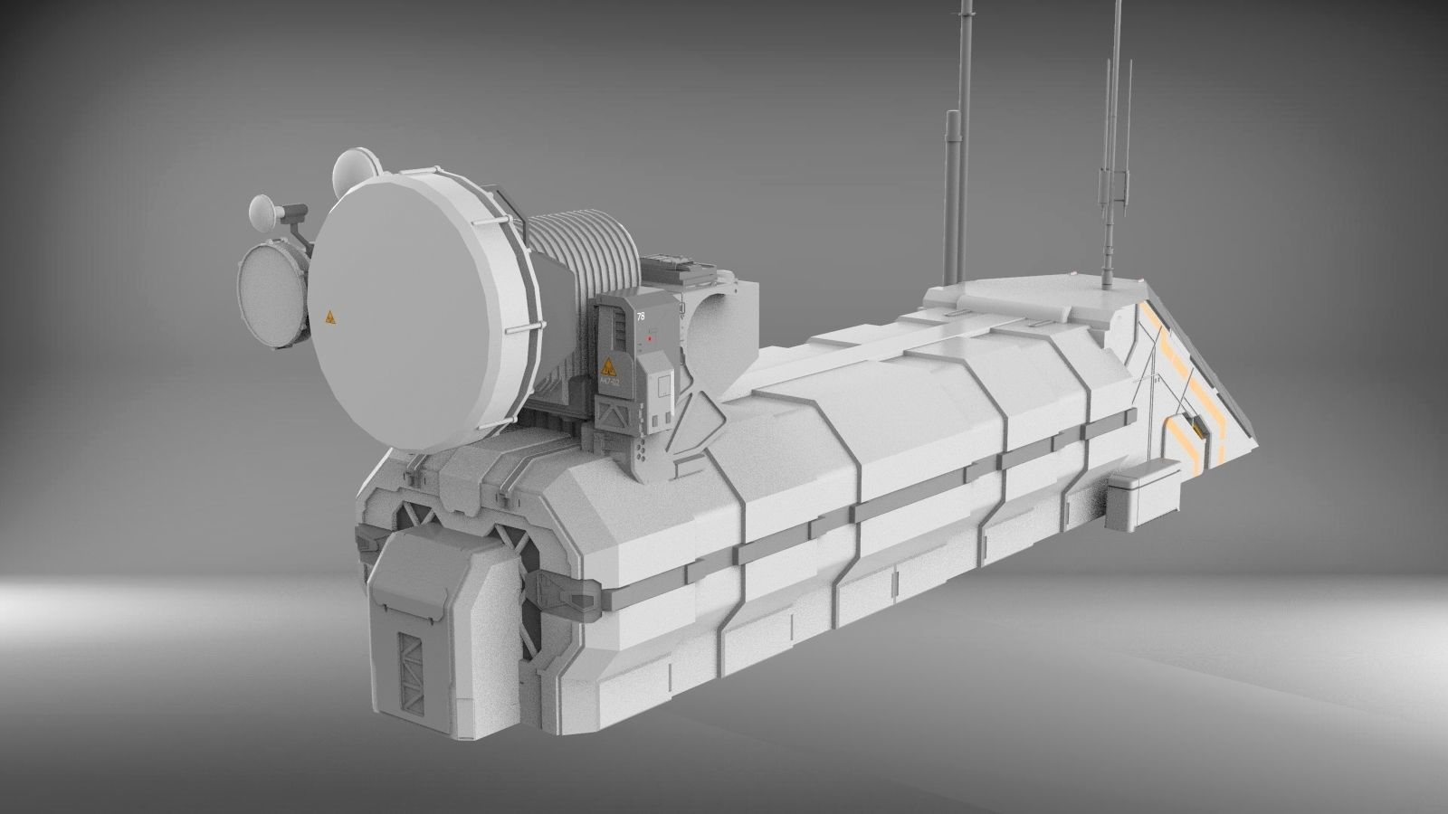 Sci-Fi architecture Elements collection 3 3D model_31