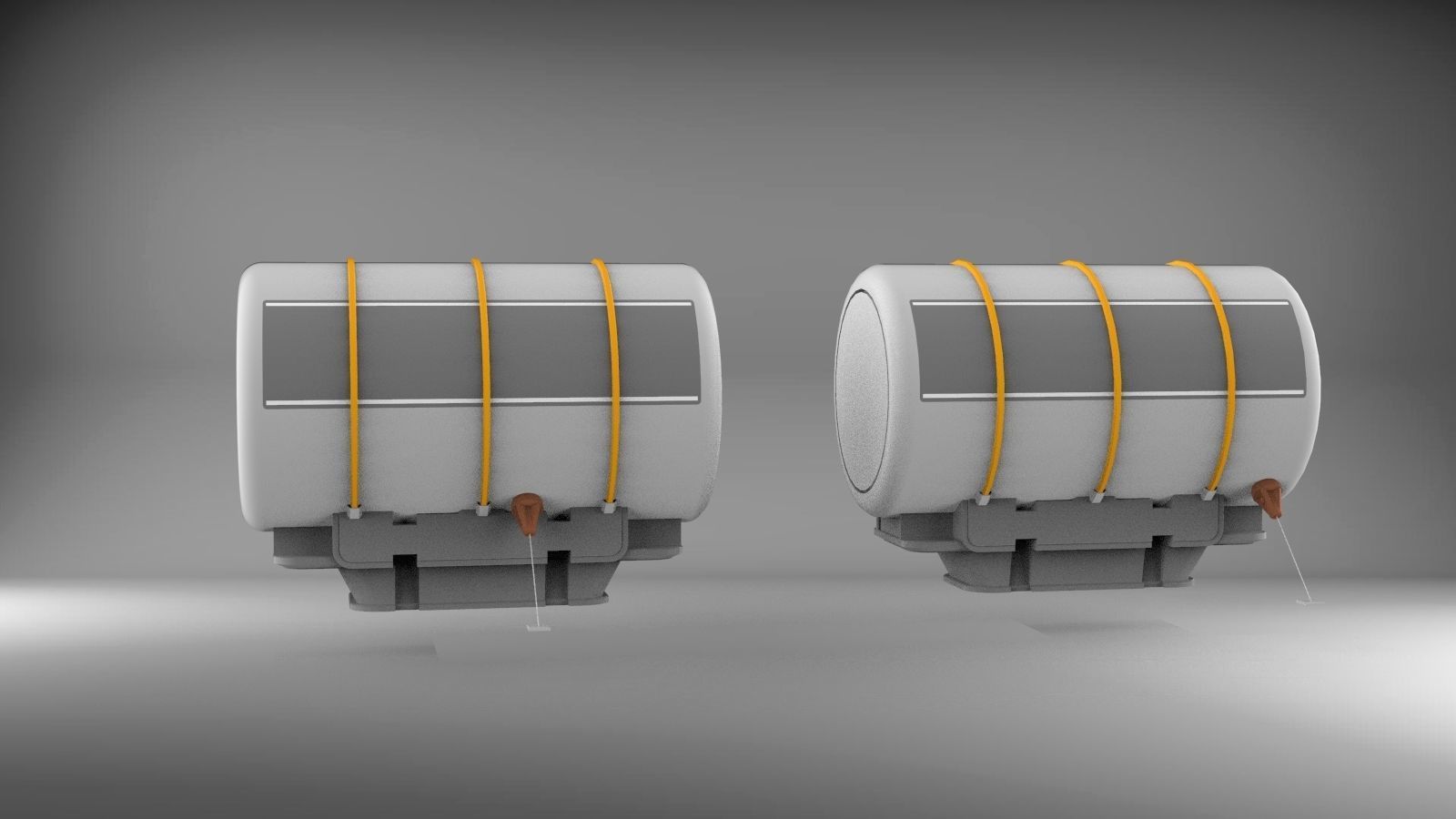 Sci-Fi architecture Elements collection 3 3D model_18