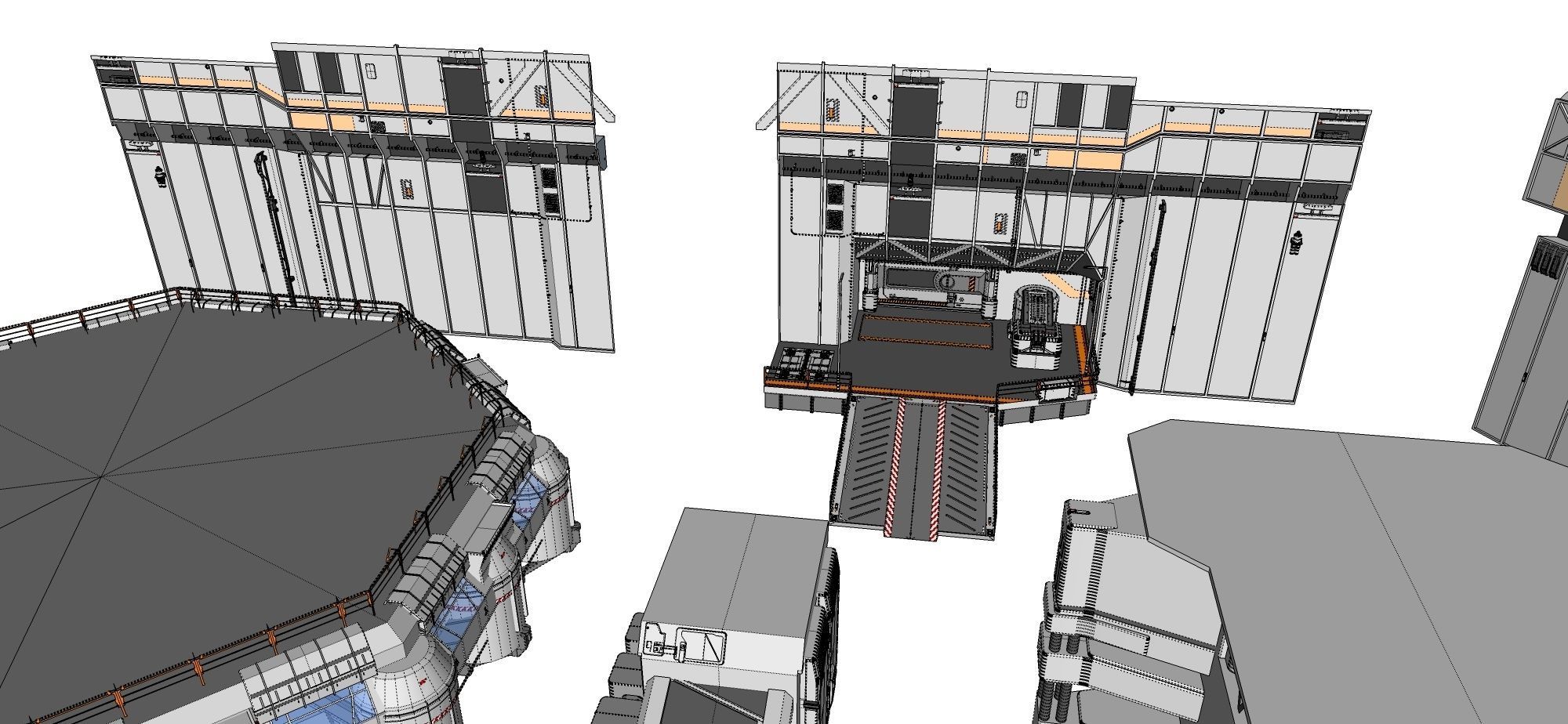Sci-Fi architecture Elements collection 3 3D model_105
