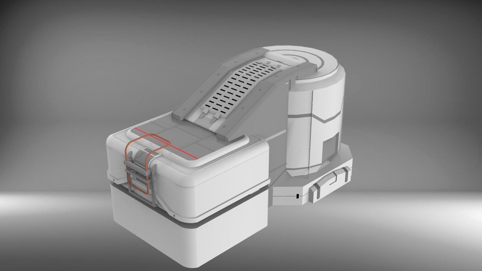 Sci-Fi architecture Elements collection 3 3D model_22