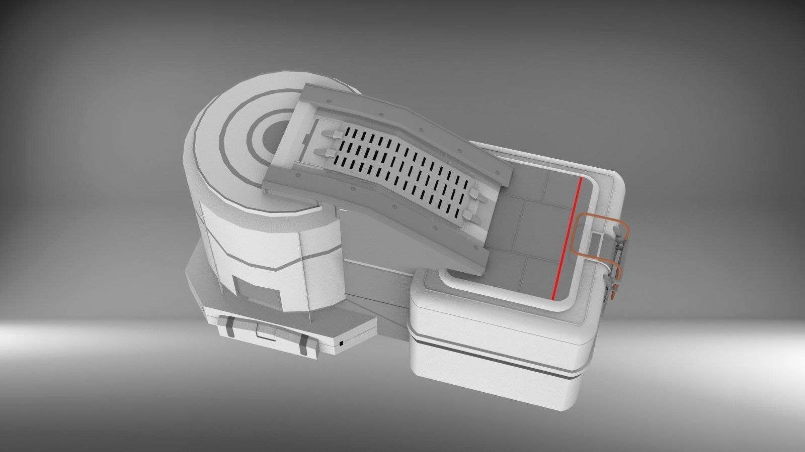 Sci-Fi architecture Elements collection 3 3D model_23