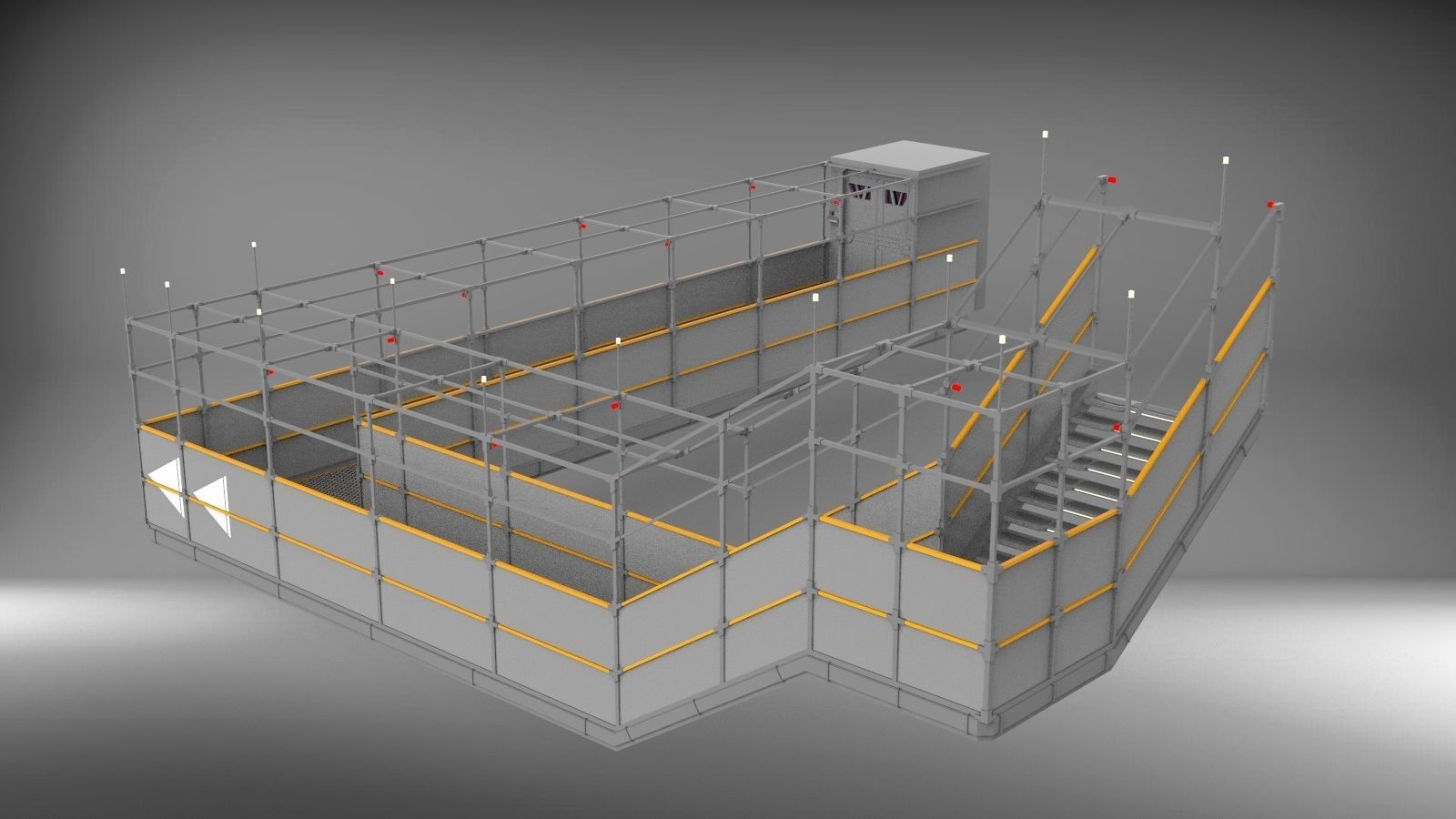 Sci-Fi architecture Elements collection 3 3D model_39