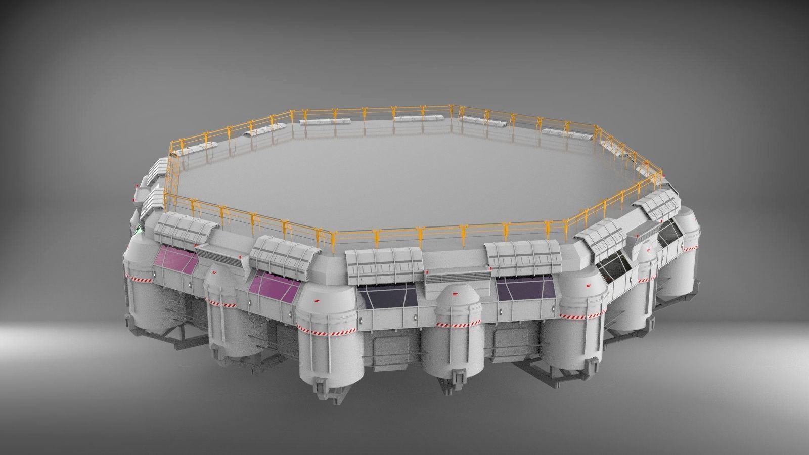Sci-Fi architecture Elements collection 3 3D model_67