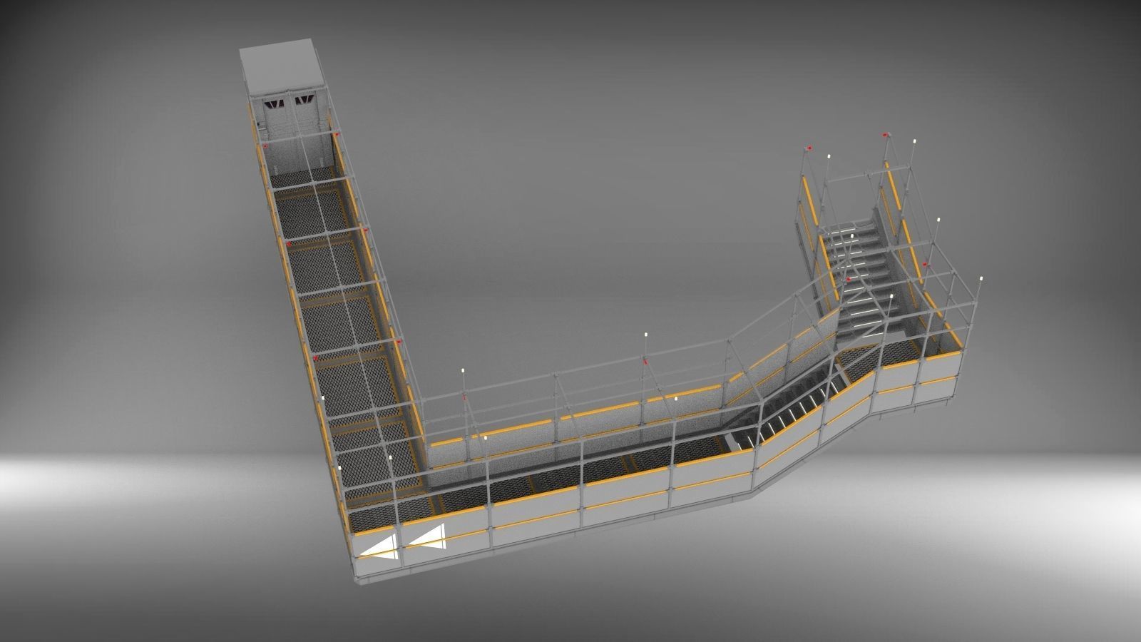 Sci-Fi architecture Elements collection 3 3D model_38